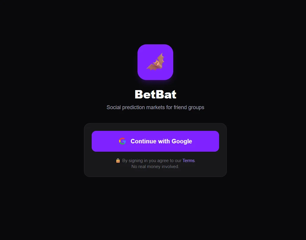 BetBat — Real-Time Social Prediction Market preview